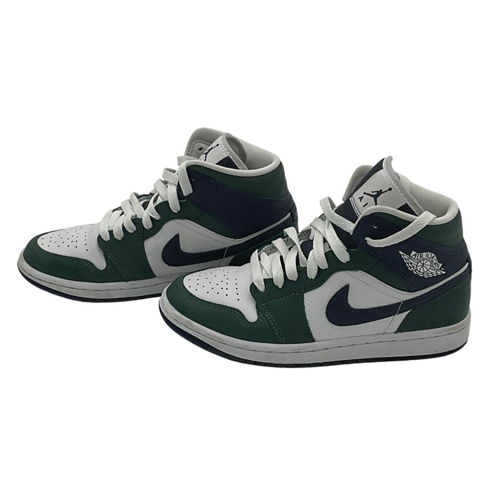 Nike Classic Green Air Jordan 1 Mid Sneakers Size 6.5 - Picture 4 of 8
